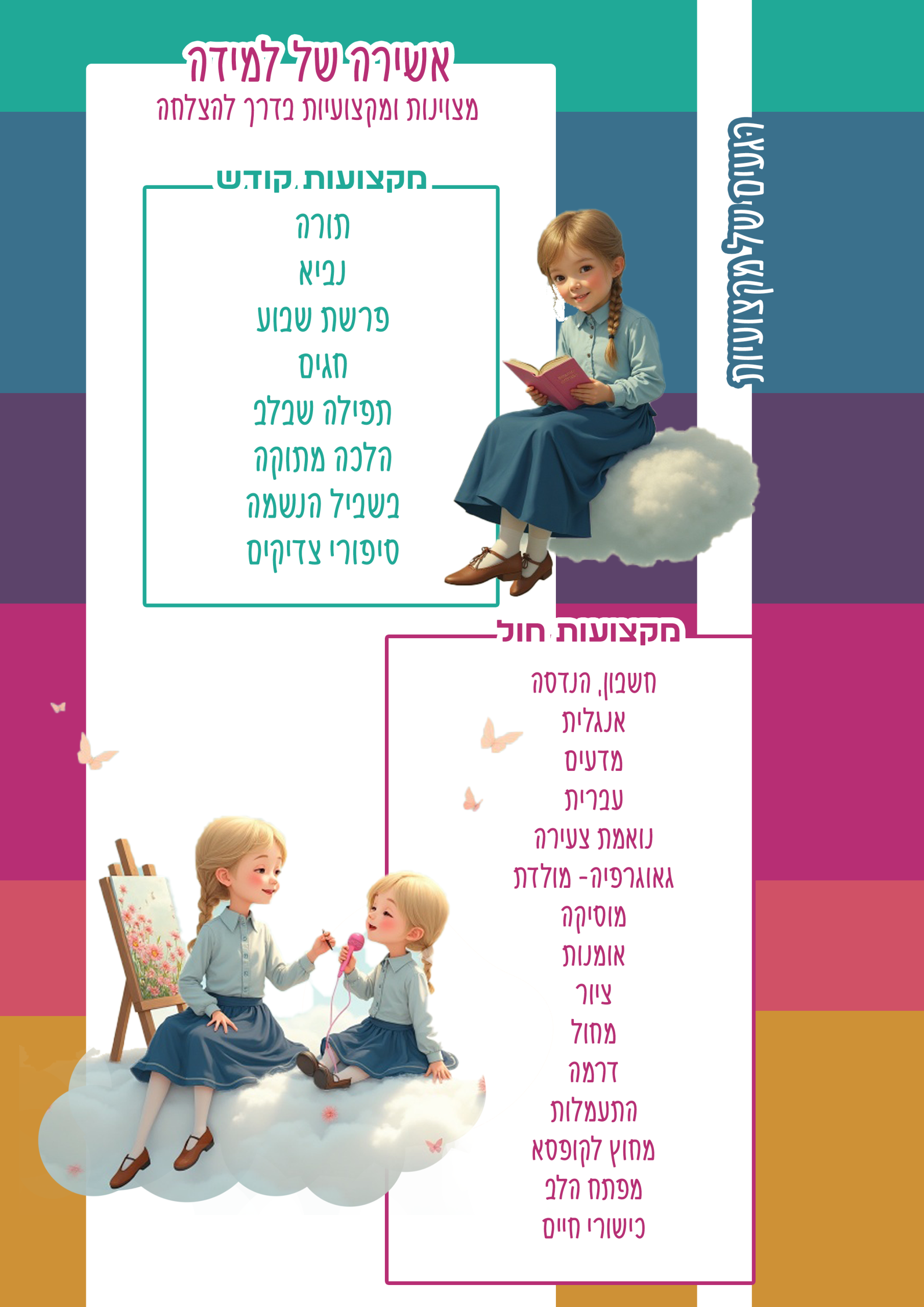 4 דף מקצועות
